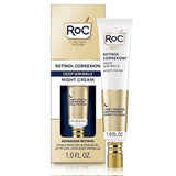 RoC Retinol Correxion Night Cream for Deep Wrinkles, Anti Aging Skincare Treatment Women and Men, 1.0 oz