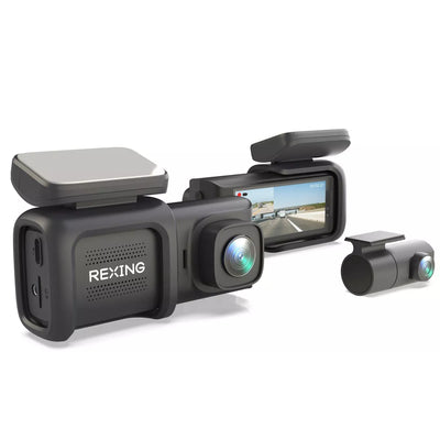 Rexing DT2 Dash Cam 1080p Front and Rear Recording 3" IPS Screen