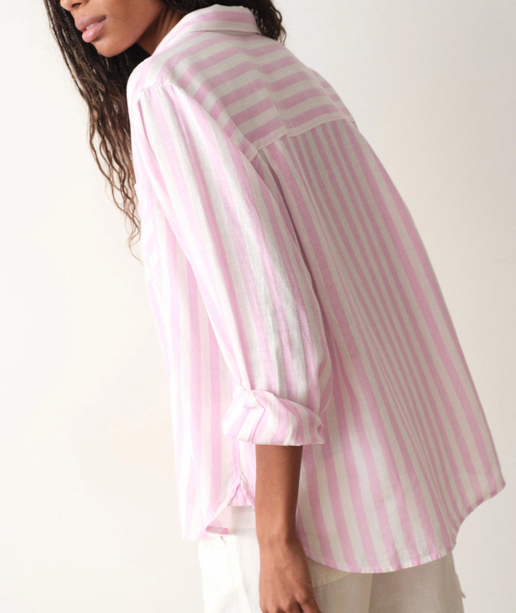 MARINE LAYER Jane Relaxed Linen Shirt Size Medium