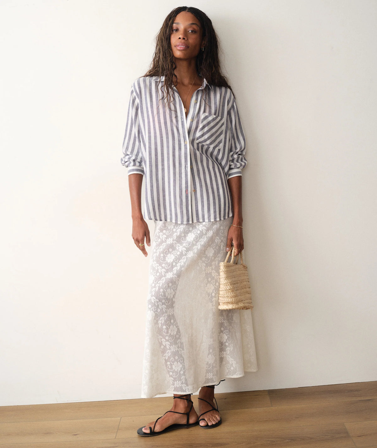 MARINE LAYER Jane Relaxed Linen Shirt X-Small