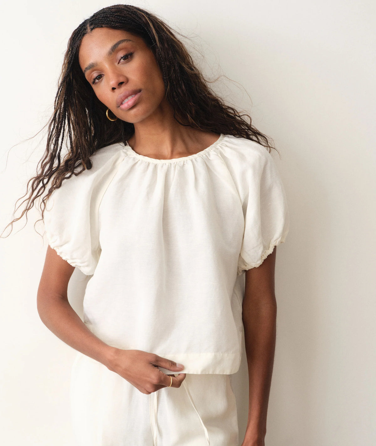 MARINE LAYER Rosa Linen Top Size X-Large