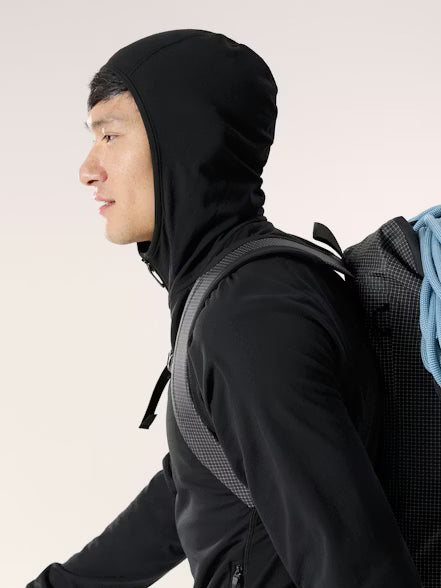 Men's Arc'teryx Delta Breathable Performance Hoody - Black X - Size: Large