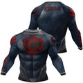 Men’s Cody Lundin 3D Printed MMA Rash Guard – Long Sleeve Compression Shirt – Quick‑Dry Sport Top - Large