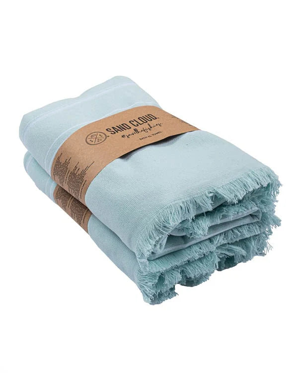 SandCloud Classic XL Bath Bundle 2 Pack - Seaglass