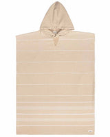Sand Cloud Classic Stripe Hooded Poncho - Sand
