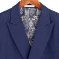 Vinci Philosophy - Slim Fit 2 Piece Suit with Adjustable Waistband, Navy (42R/36W)