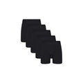 SKIMS- COTTON-MENS 5" BOXER BRIEF 5-PACK- ONYX- MED