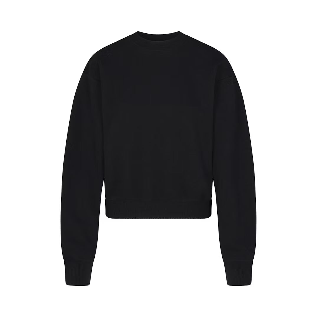 Skims Women's Cotton Fleece Classic Crewneck Sweatshirt - Size Medium