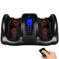Therapeutic Foot Massager w/ High Intensity Rollers, Remote, 3 Modes- Black