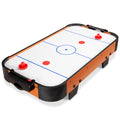Tabletop Air Hockey Arcade Game Table w/ 2 Pucks, 2 Strikers - 40in- Light Brown