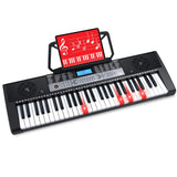 BCP 54-Key Beginners Electronic Keyboard Piano Set w/ Lighted Keys, LCD Screen