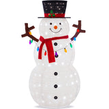 BCP Lighted Pop-Up Snowman Outdoor Christmas Decoration w/ LED Lights