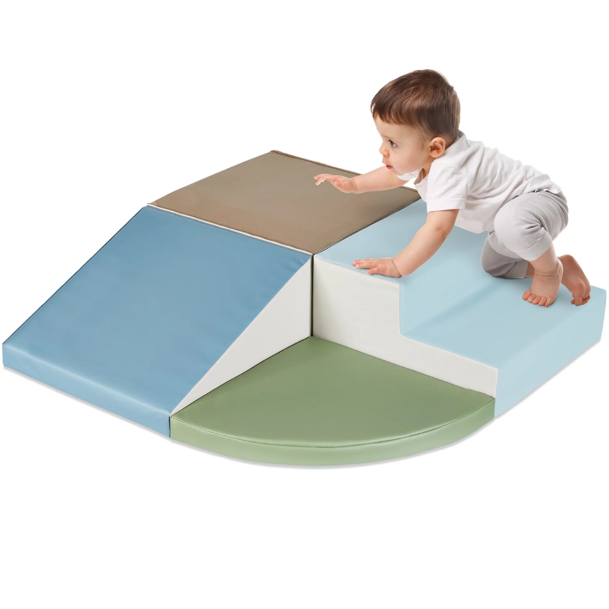 BCP 4-Piece Kids Climb & Crawl Soft Foam Shapes Structure Playset