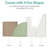 BCP 4-Piece Kids Climb & Crawl Soft Foam Shapes Structure Playset