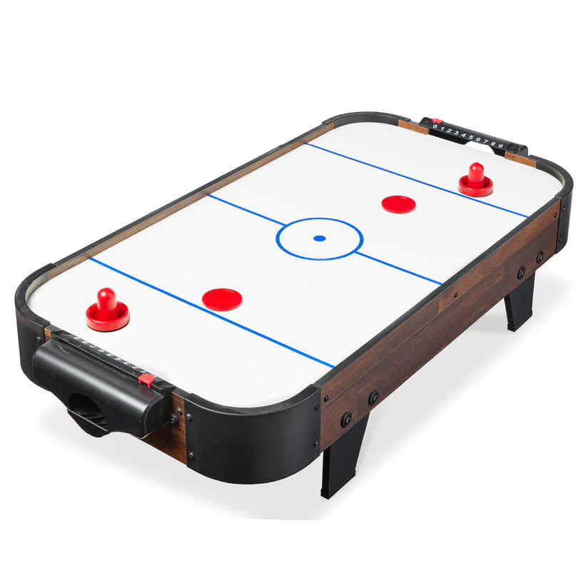 Best Choice Products - 40" Tabletop Air Hockey Arcade Game Table in Walnut