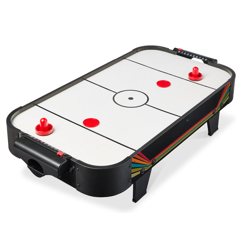 Tabletop Air Hockey Arcade Game Table w/ 2 Pucks, 2 Strikers - 40in- (Color: Arcade)