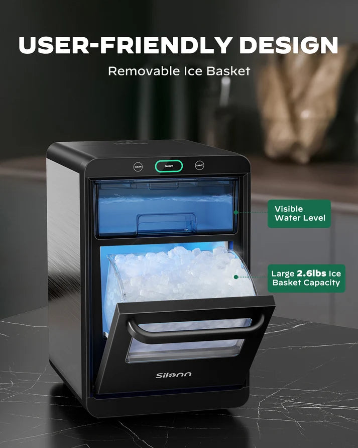 Countertop Nugget Ice Maker (44 Lbs)-SLIM32T