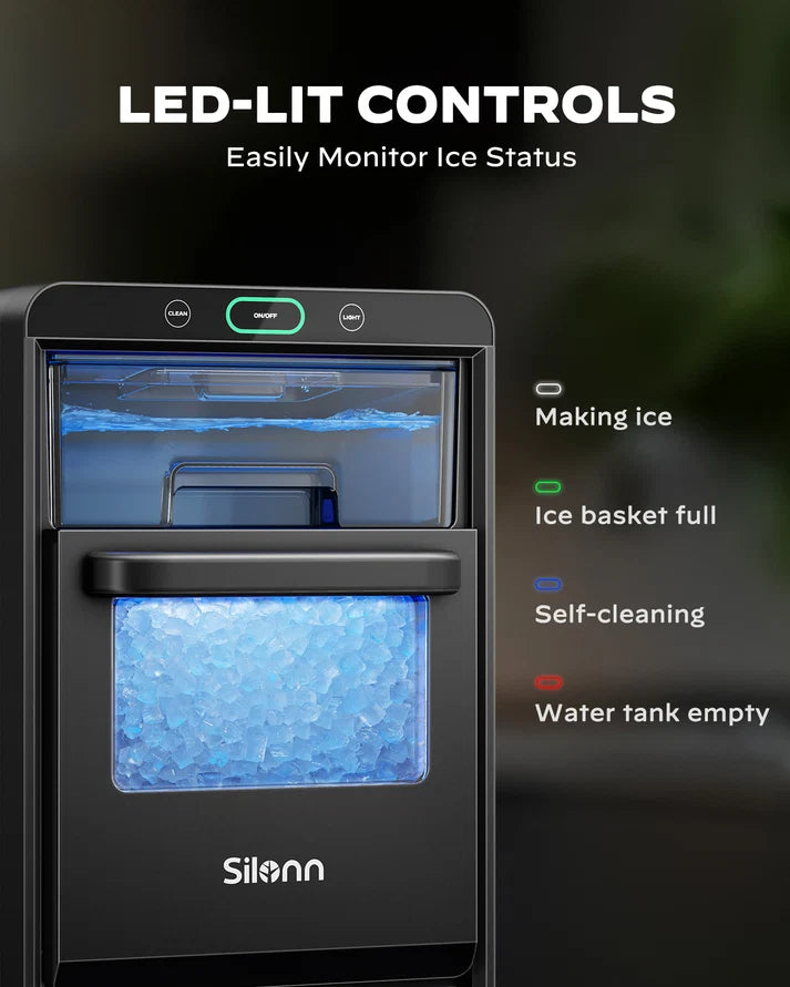 Countertop Nugget Ice Maker (44 Lbs)-SLIM32T