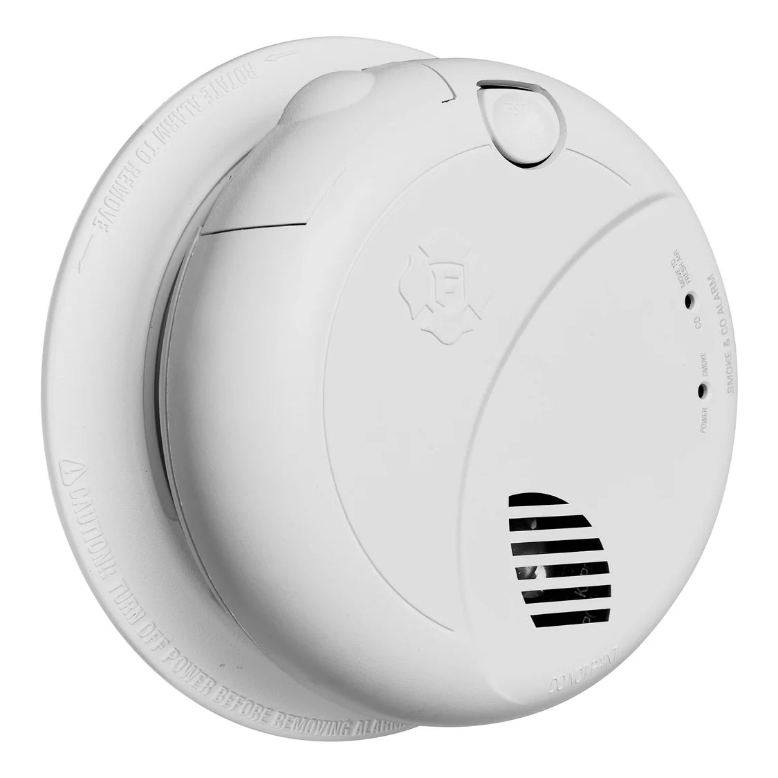 SMCO100V-AC BRK Interconnect Hardwire Combination Smoke & Carbon Monoxide Alarm with Voice Alerts