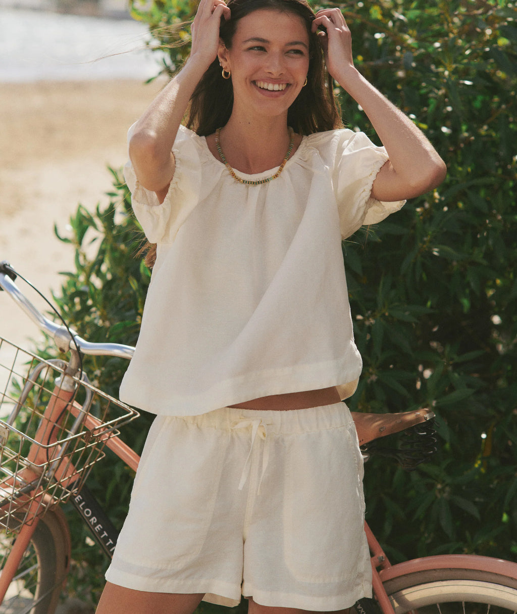 MARINE LAYER Rosa Linen Top Size X-Large