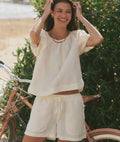 MARINE LAYER Rosa Linen Top Size X-Large