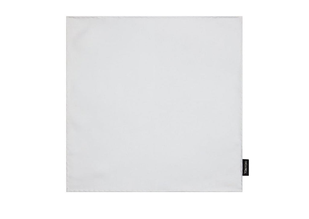 Tom Ford Satin Pocket Square - Chalk