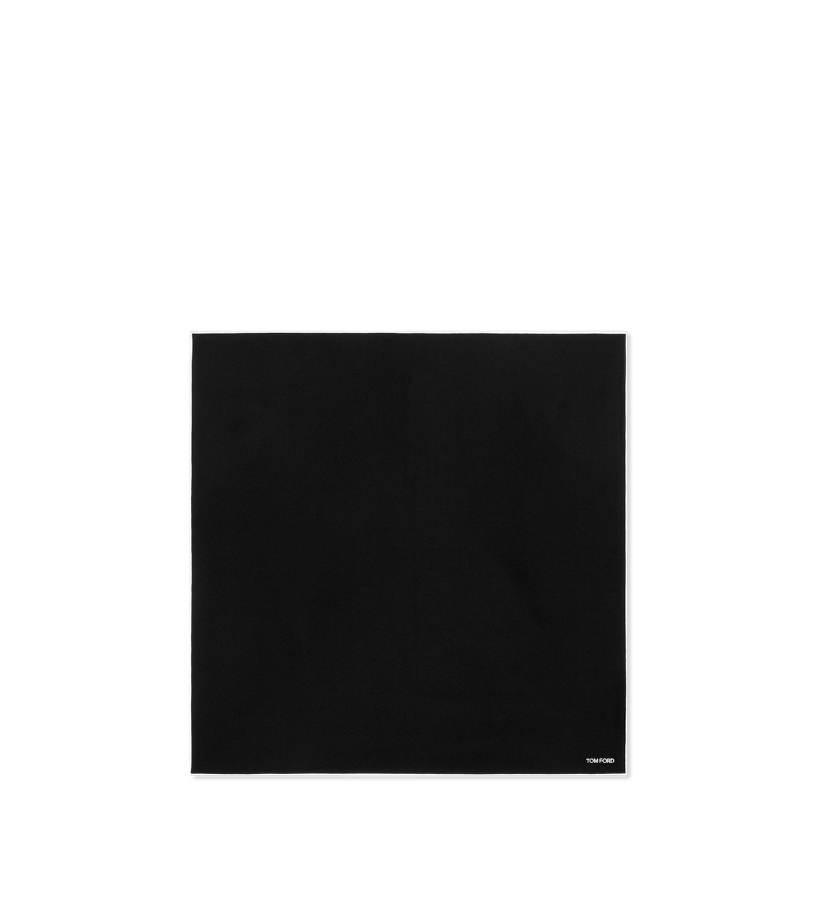 Tom Ford Satin Pocket Square - Black