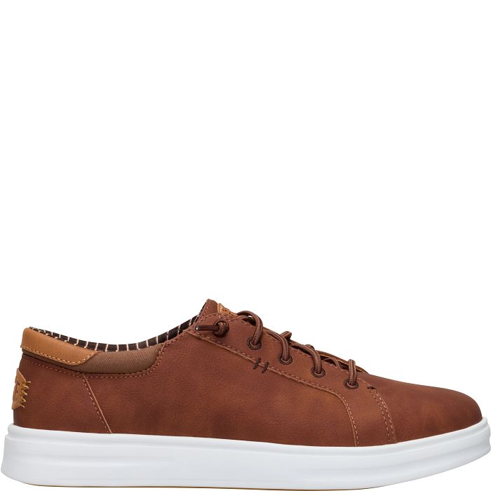 HEYDUDE Men Paul Pro Classic, Color: Cognac (Brown) Men's US-10