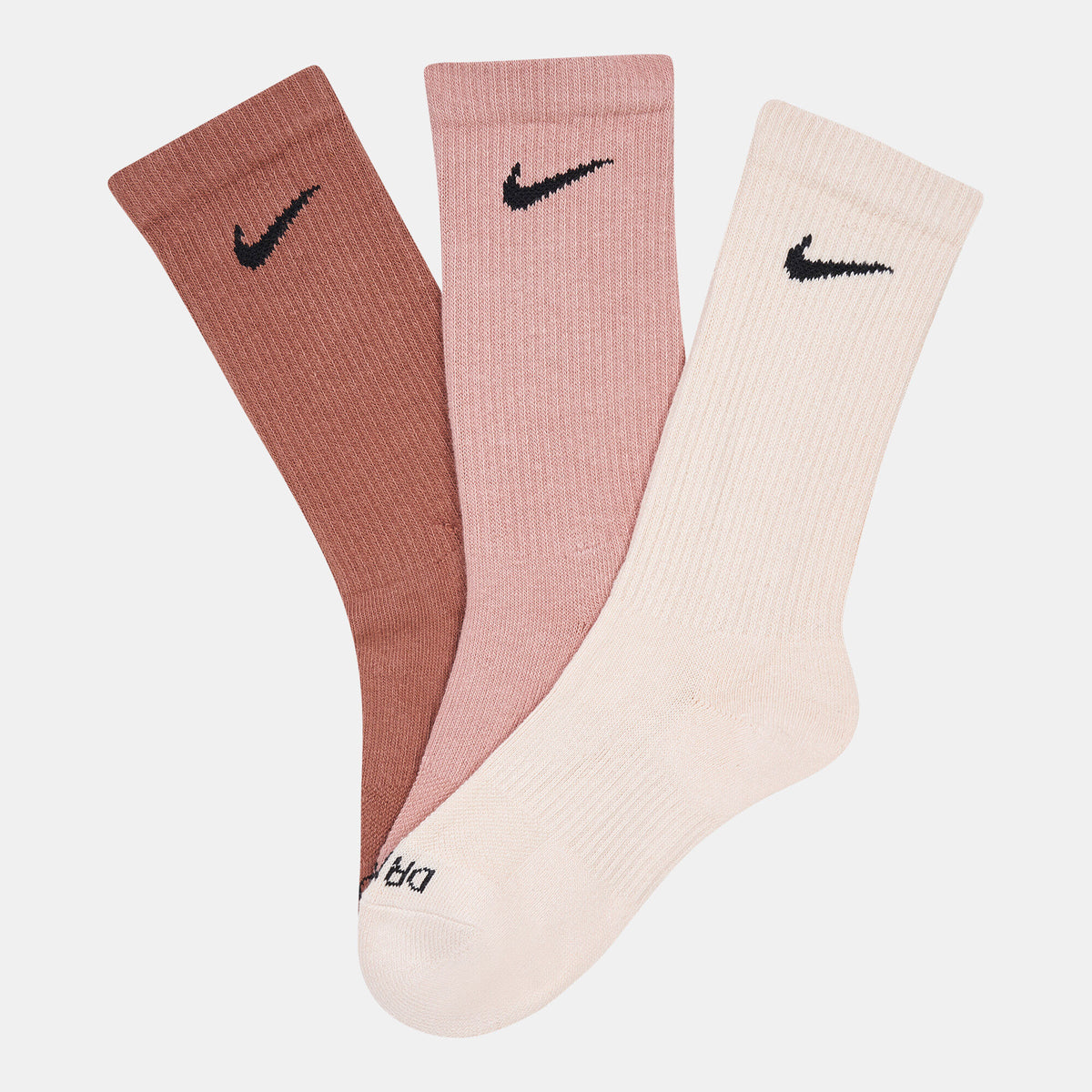 NIKE Everyday Plus Dri-FIT Cushioned Crew Socks - 3 Pair - Unisex LG