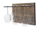 STACT Premier Stemware Rack | Walnut/Black | STACT-WBK-G