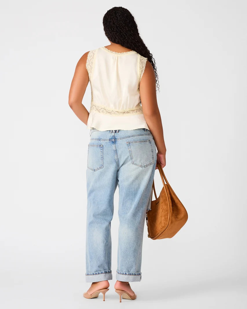 Steve Madden - Women's Elinor Top Cream, Medium