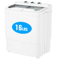 SUNCROWN 16lbs Portable Twin Tub Washer with Spin Dryer Washing Machine