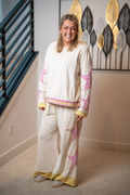 SAGE + FIG - Women's Stardust French Terry Lounge Set - Star Patch - SM