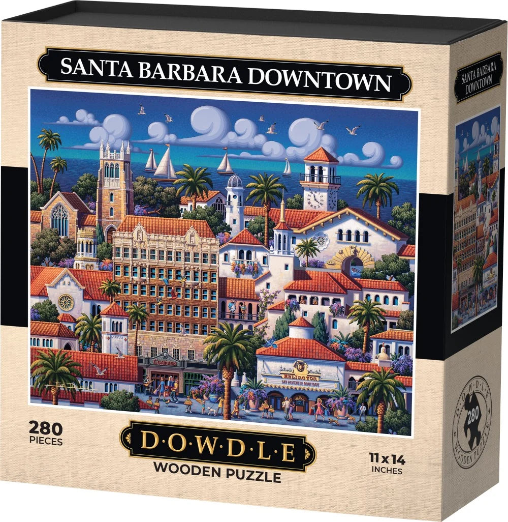 BPC  - Santa Barbara Downtown Wooden Puzzle (510 Pieces)