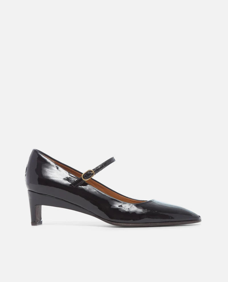 Coclico Sass Mary Jane Black Crinkled Patent Size: 9-9.5