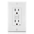 15 Amp, Self-Test, Non-Tamper-Resistant Slim GFCI Outlet with LED Indicator Light GFNT1-W - 10 Pack