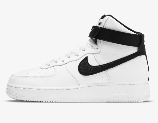 Nike Mens Air Force 1 High '07 CT2303 100 White/Black - Size 9.5 (NEW) DAMAGED BOX)