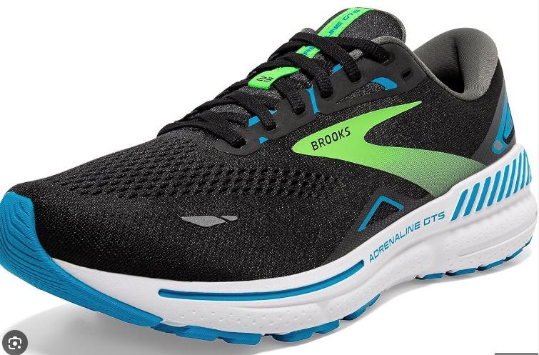 Brooks Men’s Adrenaline GTS 23 Supportive Running Shoe Size: 12.5 Color: Black (New)