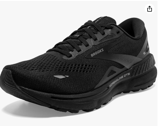 Brooks Men’s Adrenaline GTS 23 Supportive Running Shoe Size:8.5 Color: Black (New)