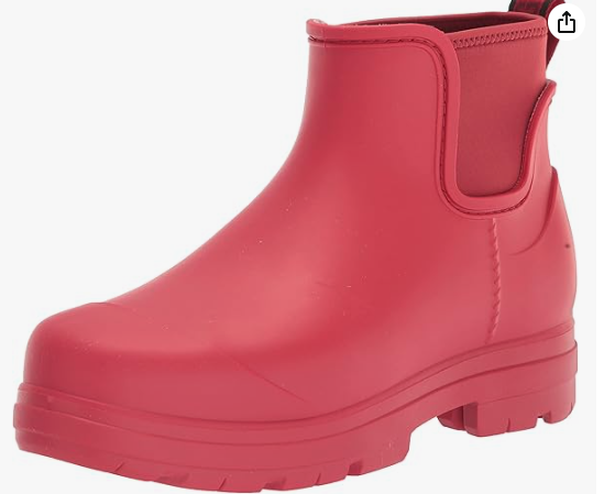 Ugg Women's Droplet Rainboot Size:7 Color: Red (New)