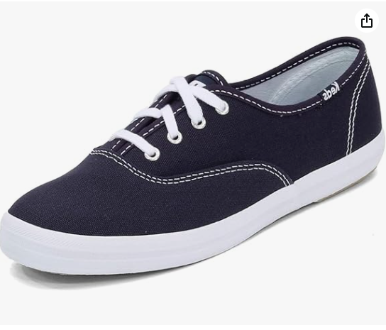 Keds Women's Champion Canvas Lace Up Sneaker Size:6.5 Color: Navy (New)