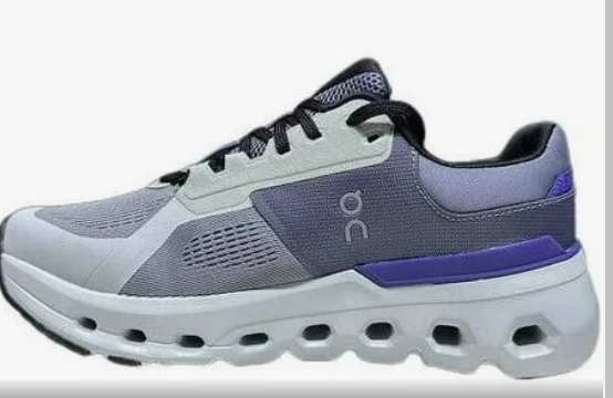 On Cloud Women's Cloud runner 2 Sneakers, Nimbus/Blueberry, 8.5 Medium US (New)