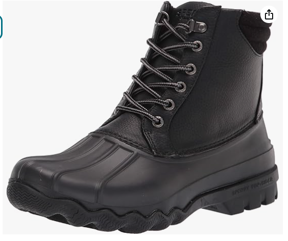 Sperry Top-Sider Men's Seasonal Avenue Duck Boot, Black, 9.5 RB