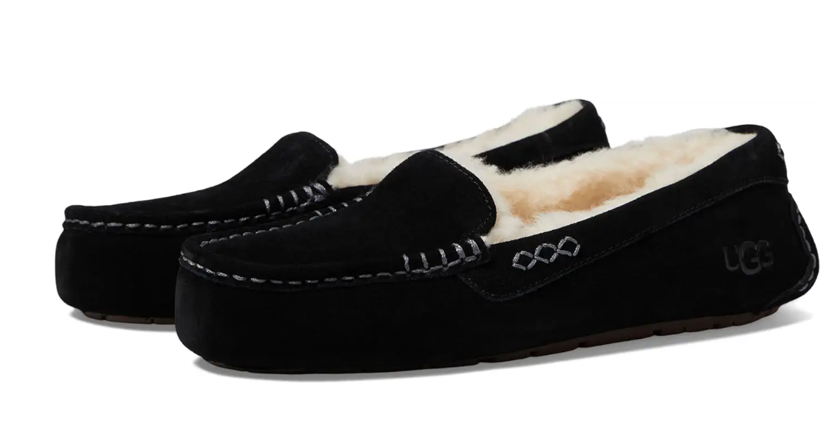 UGG Women's Ansley Slipper, Black, 10 (New, RB)