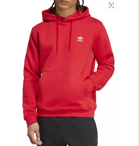 Adidas Hoodie-Vivid Red (NEW) CROPPED