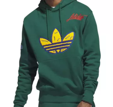 Adidas Collegiate Badge Hoodie-Collegiate Green (New)