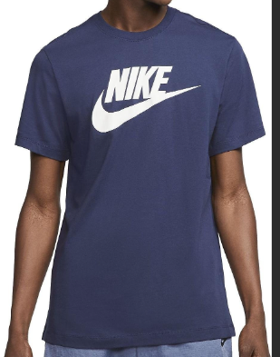 Nike Men's Tee - Icon Future - Midnight Navy & White (NEW)