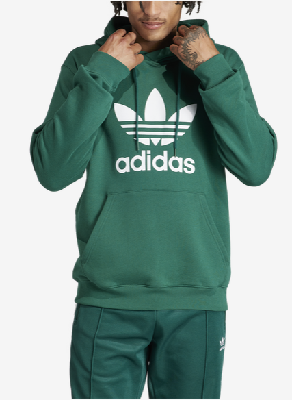 Adidas Trefoil Po Hoodie - Mineral Green