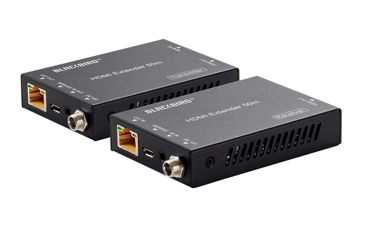 Monoprice Blackbird 4K HDMI Extender, 50m - 4K HDMI Extension to 164 Feet, HDMI 2.0, HDCP 2.2, 18Gbps (NEW, OPEN BOX)