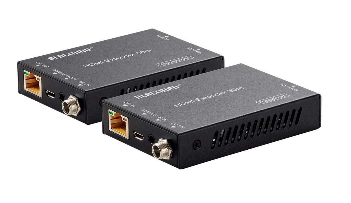 Monoprice Blackbird 4K HDMI Extender, 50m - 4K HDMI Extension to 164 Feet, HDMI 2.0, HDCP 2.2, 18Gbps (NEW, OPEN BOX)